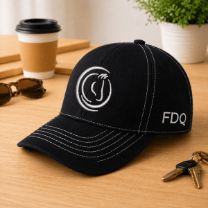 Gorra Drill Negra Plata